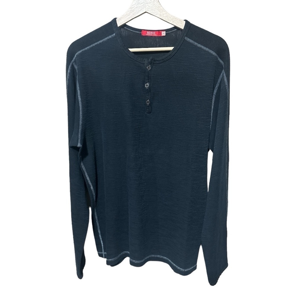 Like New - Agave Denim Henley - Men’s size Large - Black